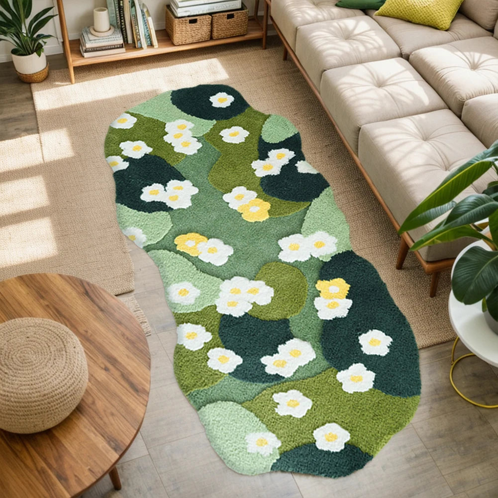 Shunmaii Nordic 3D Moss Rug Carpet Fluffy Forest Floor Mat
