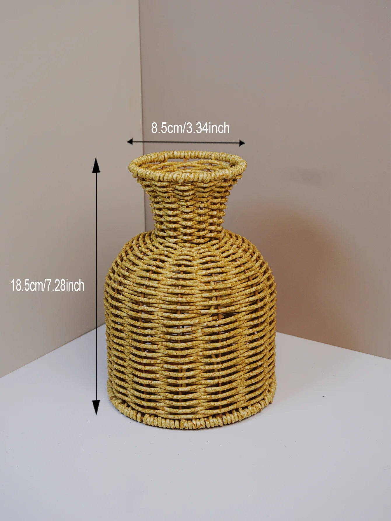 Function Japanese Handwoven Desktop Vase Arrangement Basket Zen Decor