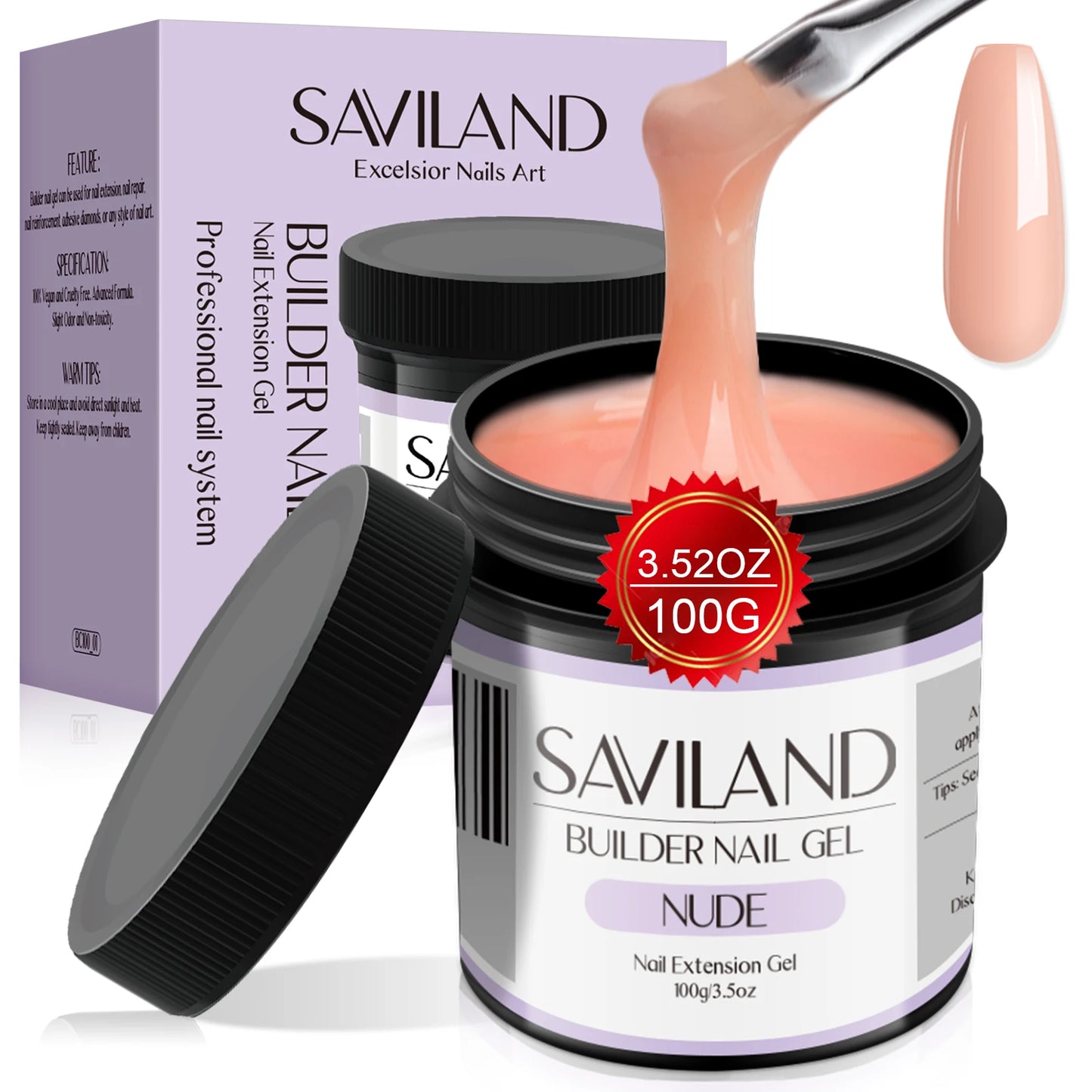Saviland Builder Nail Gel for Nail Extensions