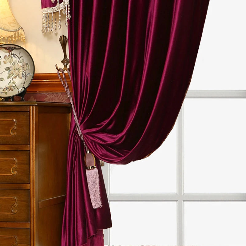 Zhejiang Flannelette Luxury Blackout Curtain For Living Room