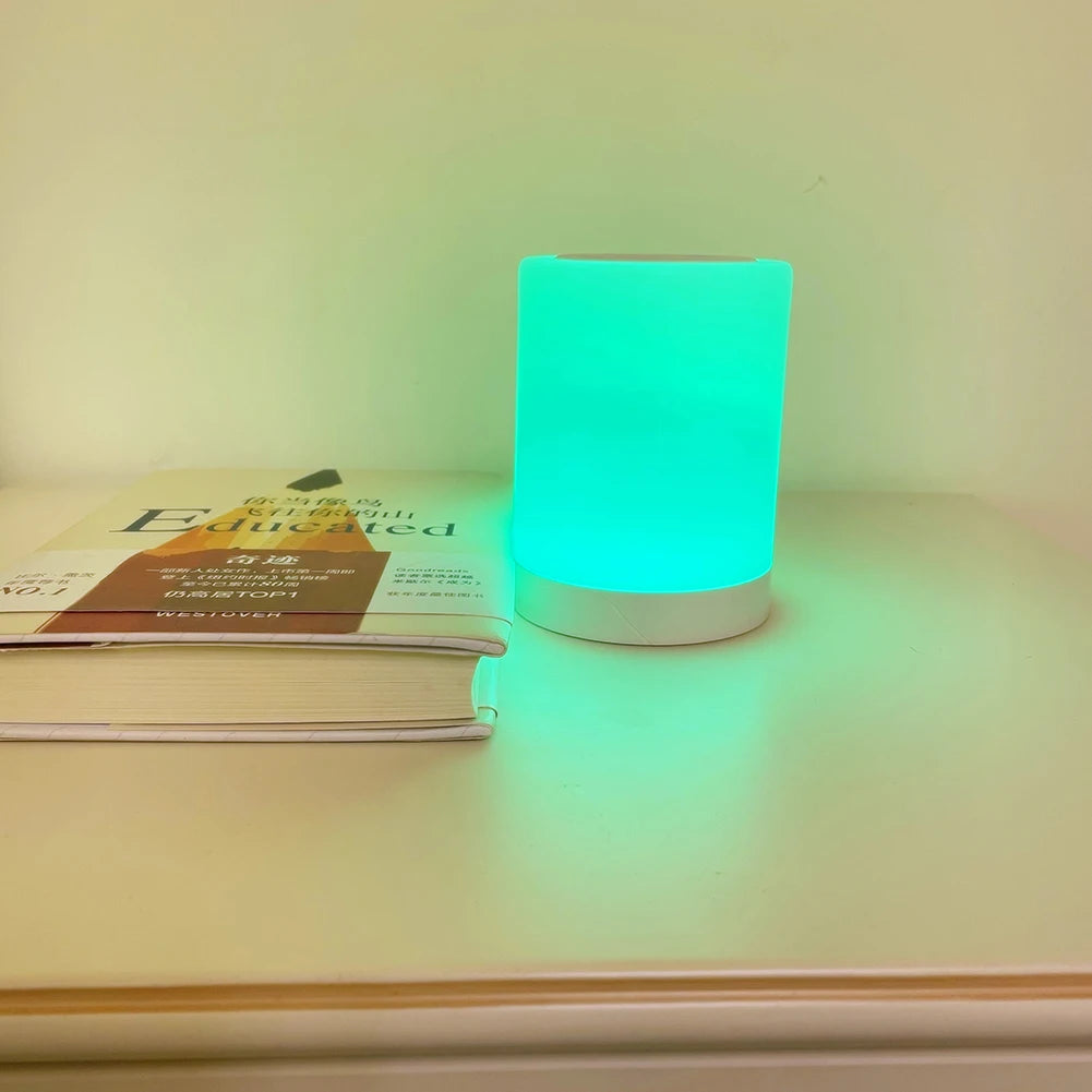 Alloet Dimmable RGB Bedside Lamp Nightstand Light Sensor