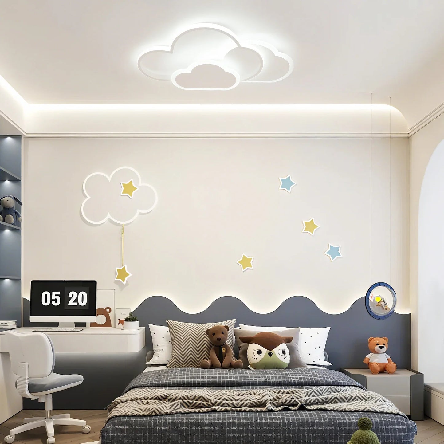 Cloud Shaped LED Ceiling Light Acrylic For Living Room