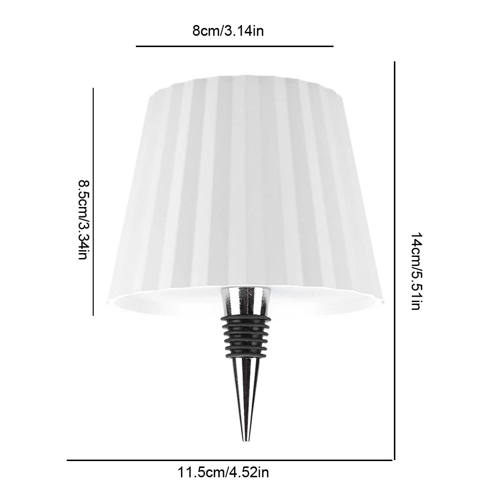 APWIKOGER Wireless Bottle Table Lamp With Touch Control Three Light Modes And Stepless Dimming For Bar Desks