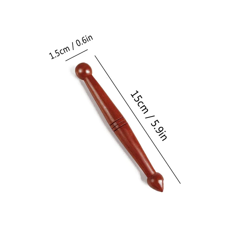 Massager For Body Wooden Massage Stick Set Acupuncture Massage SPA Therapy Tool Point Acupoint Stick Treatment Guasha Relax