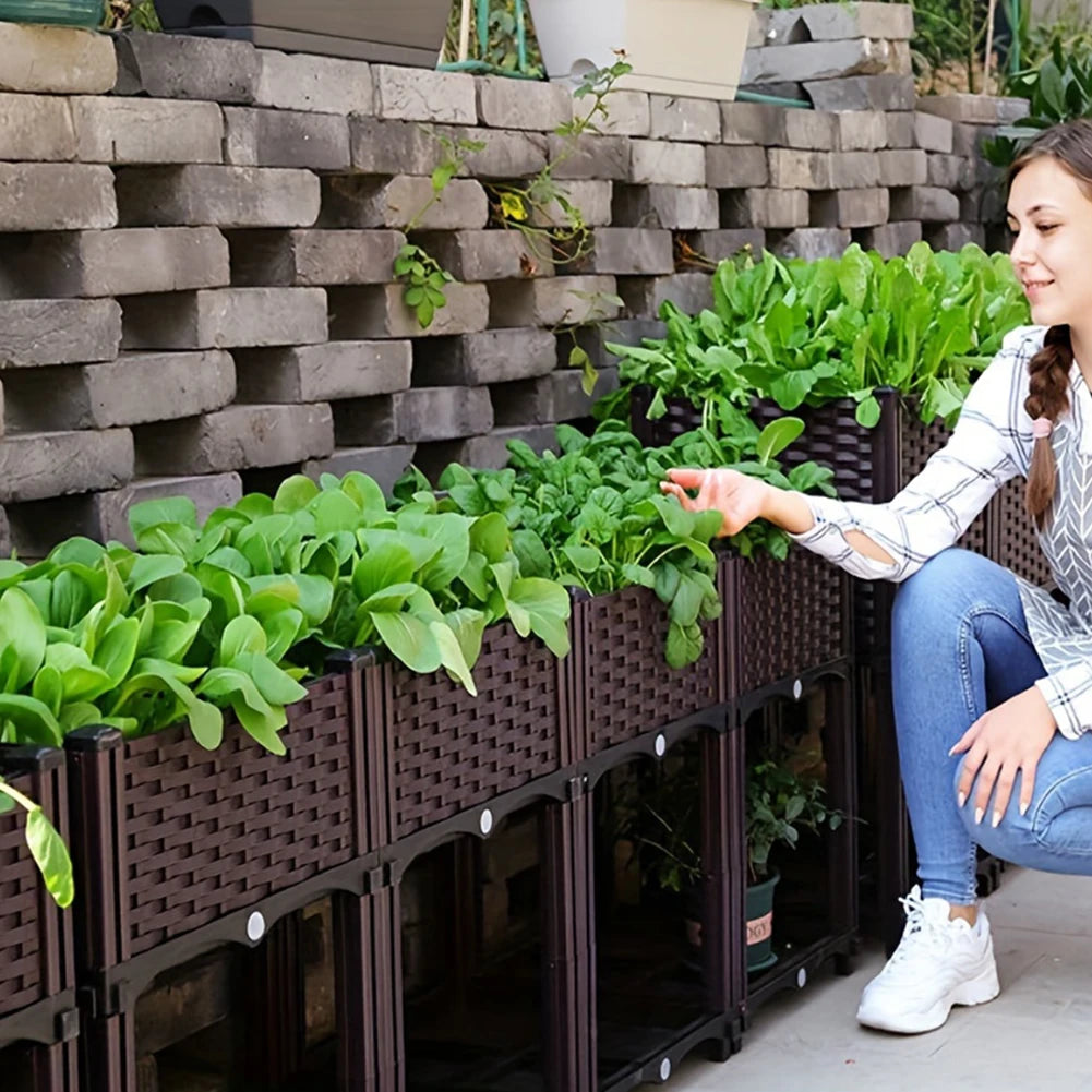 Hign-concerned Plastic Raised Planter Box Drainage Holes