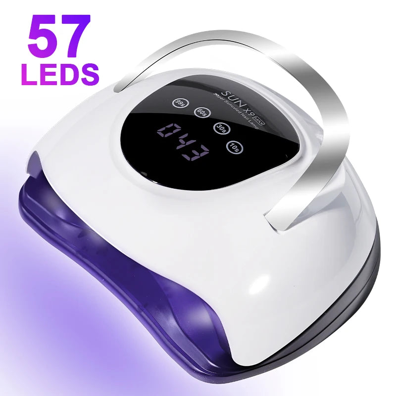 Nail Polish UV/LED Lamp 4 Timer Modes LCD Display with 57 LEDS Nails Fordrying Dryer Manicure Salon Tools for Acrylic Gel Art