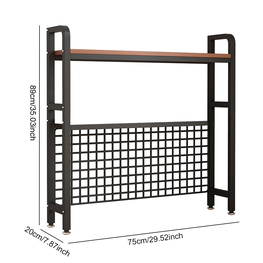 APWIKOGER Multi Layer Bookshelf Storage Organizer With Grid Hole Board