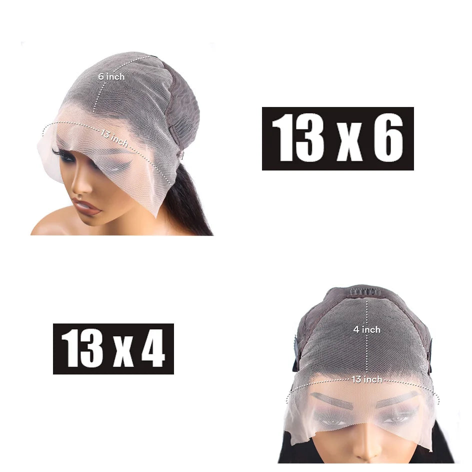 SoGreat Deep Wave Lace Front Wig 13x6 Curly Hd Lace Wig 13x4 Human Hair Water Wave Natural Black Wig Pre-Plucked Brazilian Hair