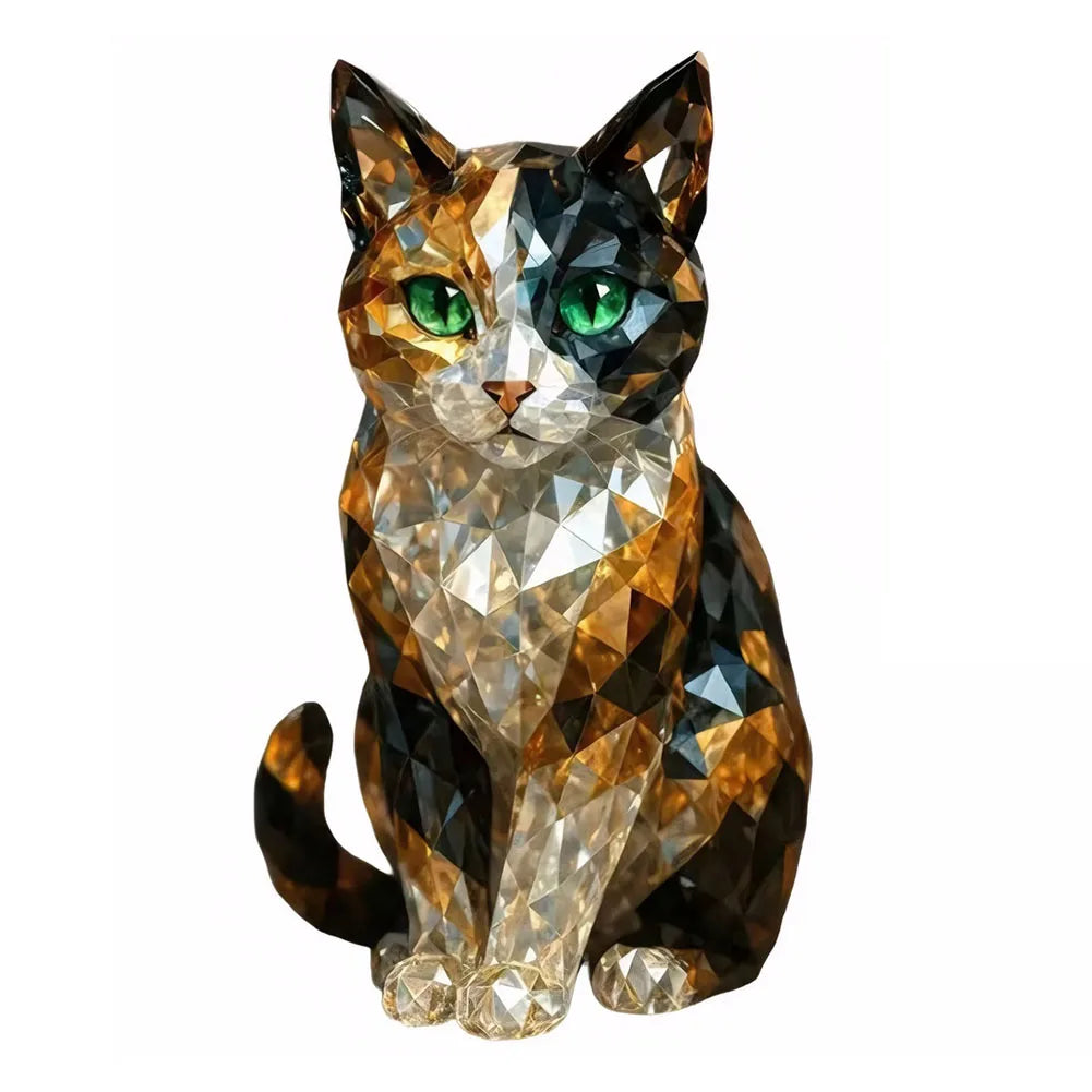 ALLOYSEED Mini Crystal Resin Animal Statue Collectible