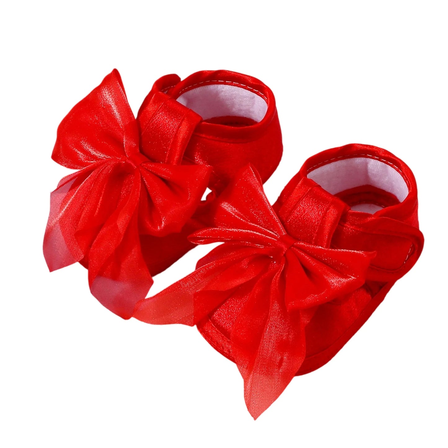 CN Guangdong Sparkly Mary Jane First Walkers Shoes With Bow