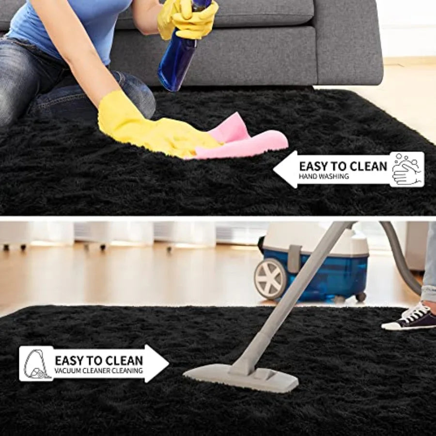 Hignconcerned Fluffy Shaggy Rug For Bedroom And Living Room