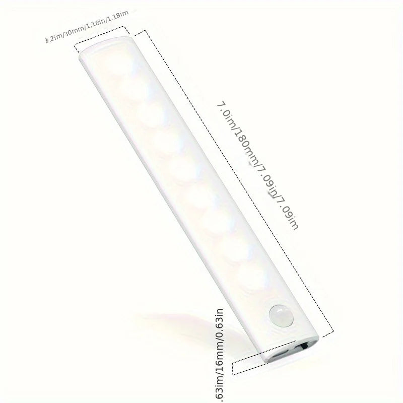 Under Cabinet LED Motion Sensor Lights USB C Rechargeable