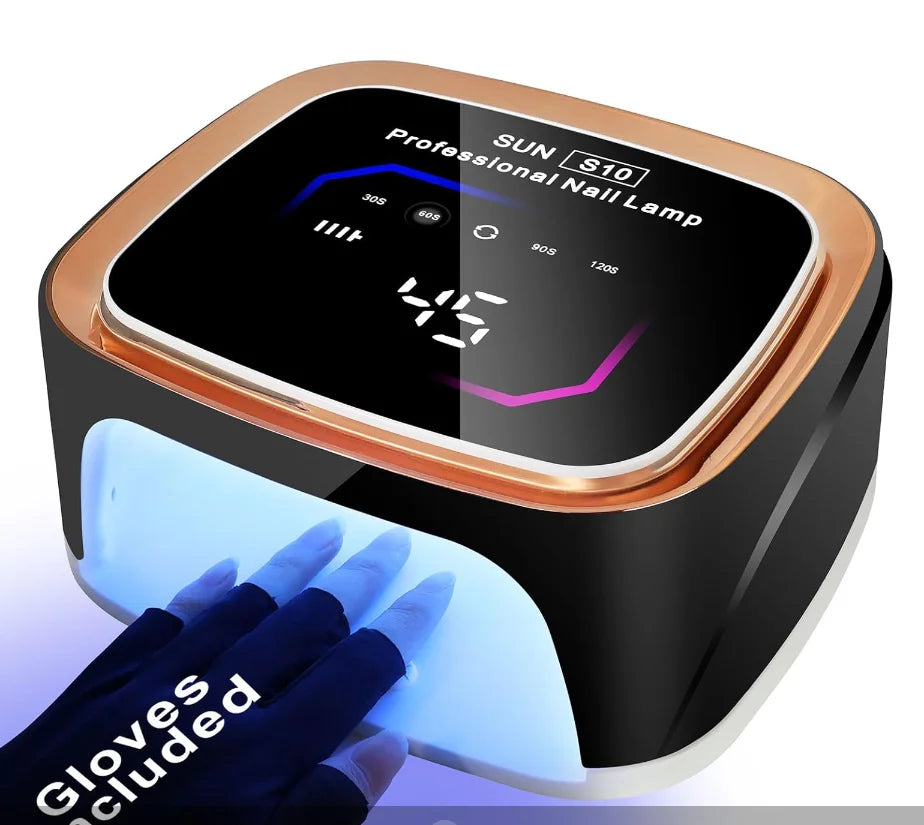 108W Rechargeable UV LED, 36LEDS Nail Lamp Professional Cordless Gel Polishfor Manicure and Curing All Gel Nail Polish at Home