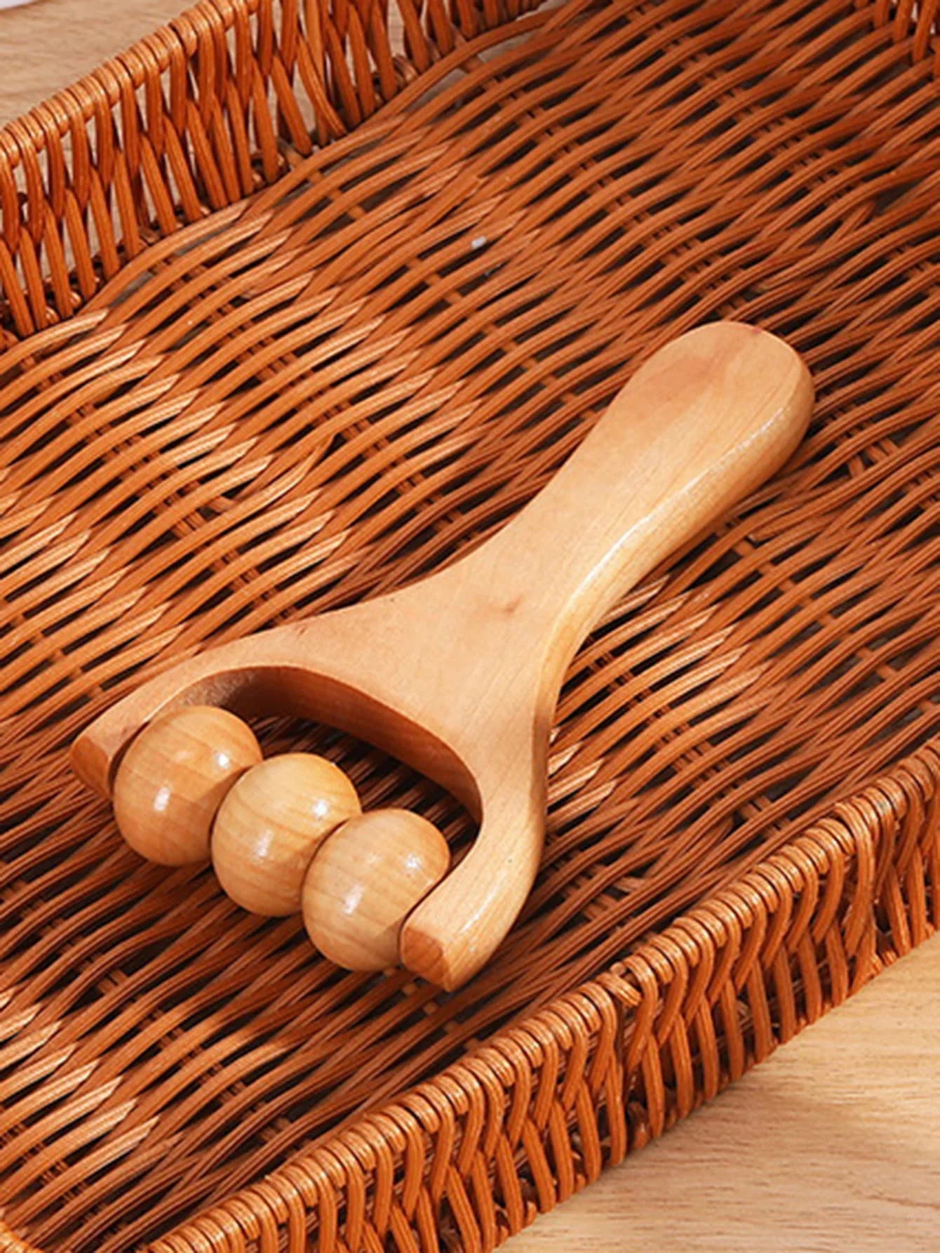 Define Beauty Wooden Roller Massager For Face Body Neck Hands