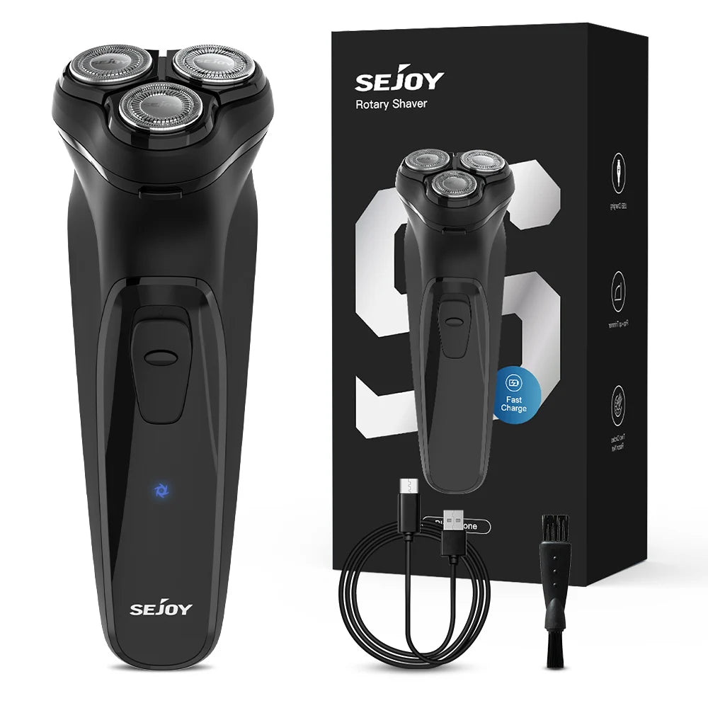 Sejoy Electric Razor For Men Rechargeable Shaver With Floating Head