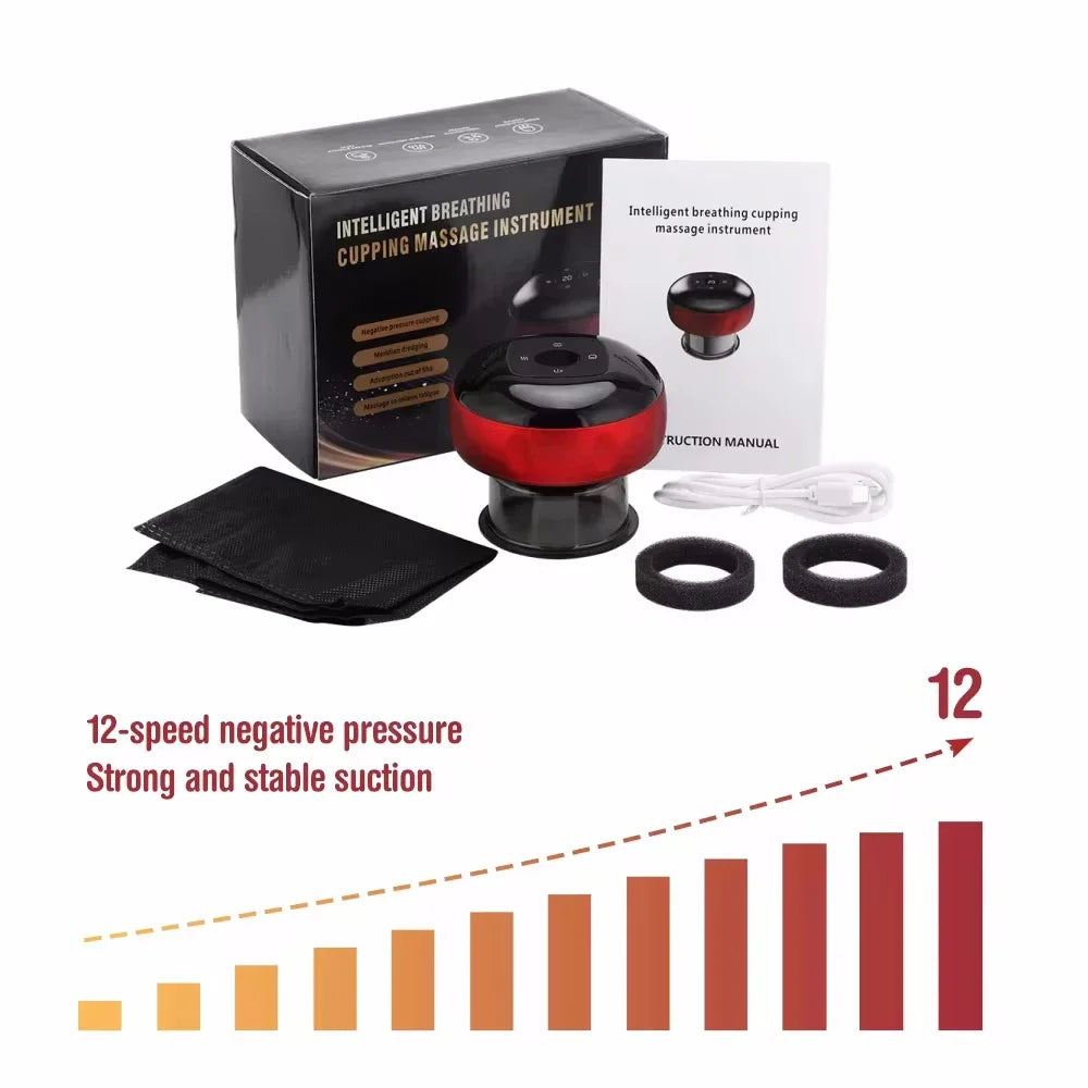 Agdoad Cupping Therapy Device 12 Level Temperature Suction