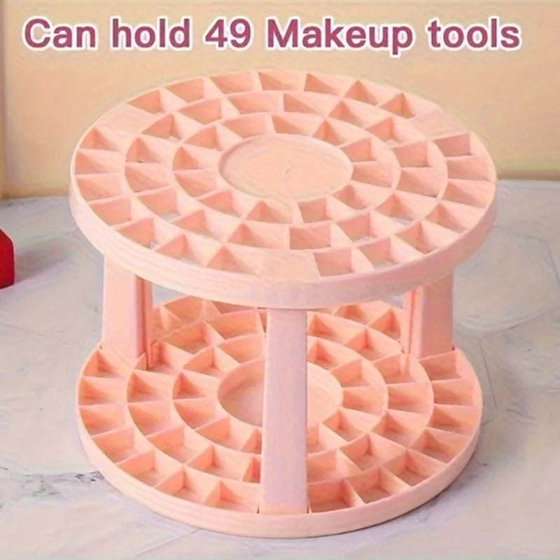 Ronslore 360 Degree Makeup Brush Holder Rotating Organizer