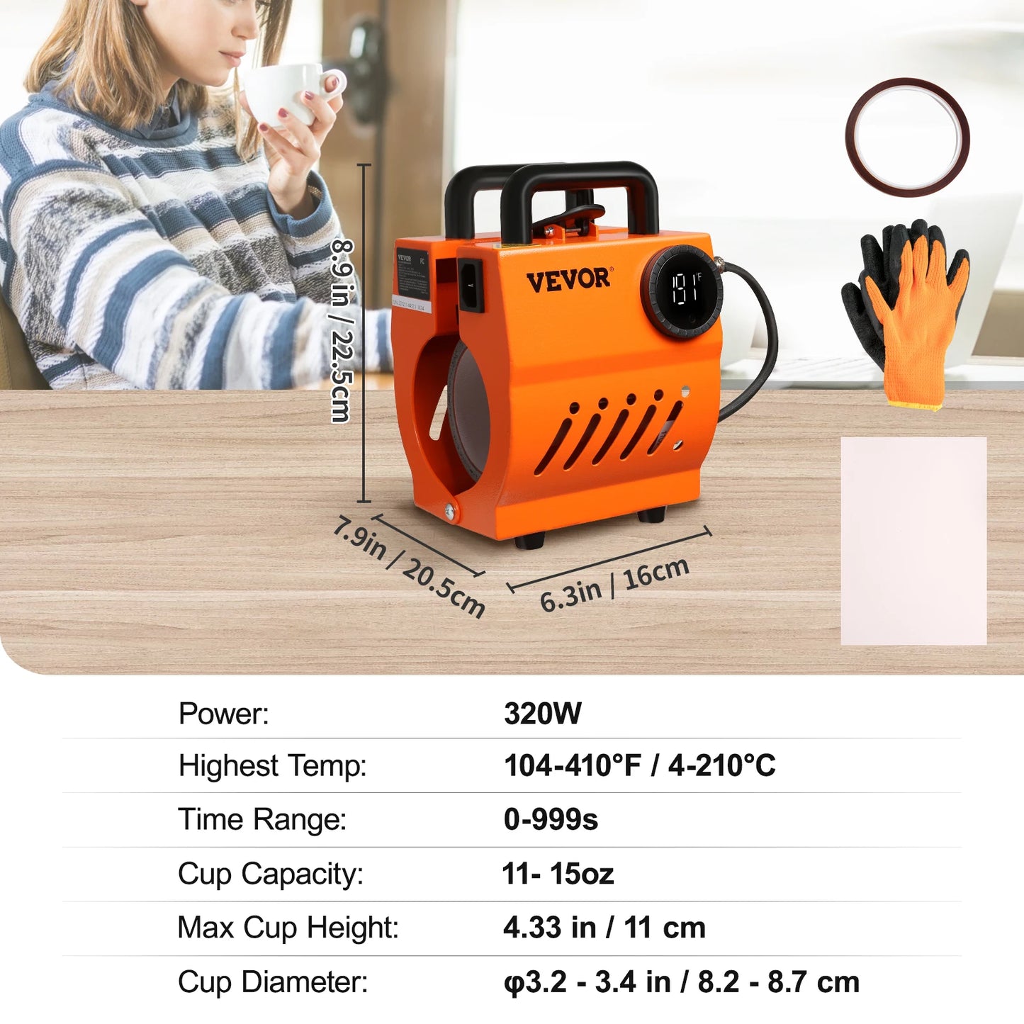 SucceBuy Mug Heat Press Auto Sublimation Machine For Diy