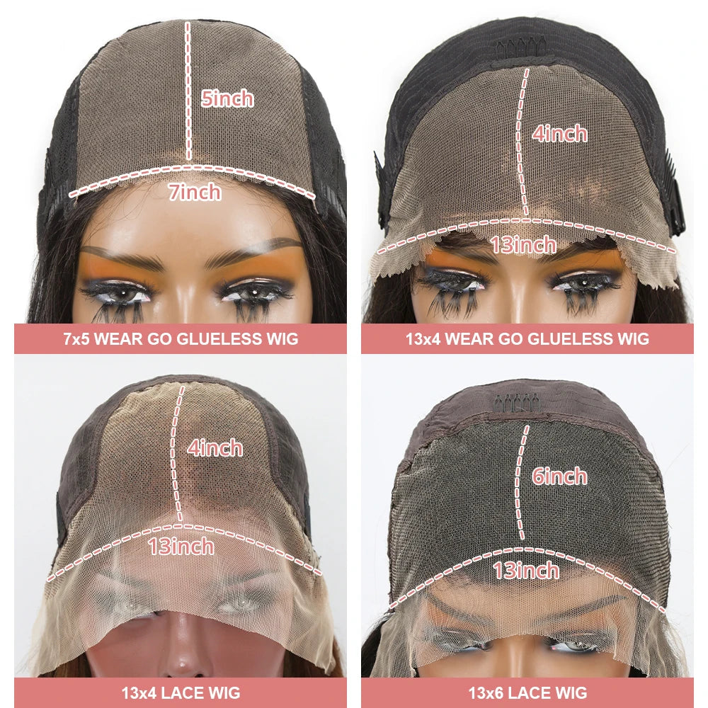 AMYTUD Brazilian Deep Water Wave Wig 100 Percent Human Hair