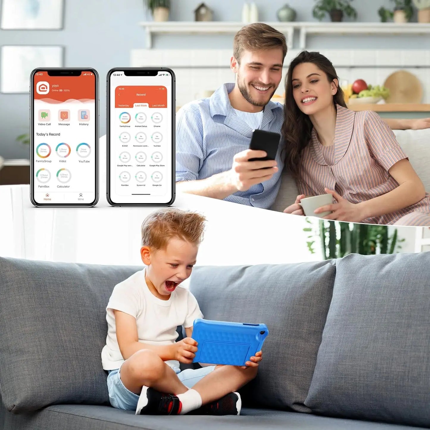 URAOC Kid Tablet Android 12 ParentalControl 2GB RAM 64GB ROM