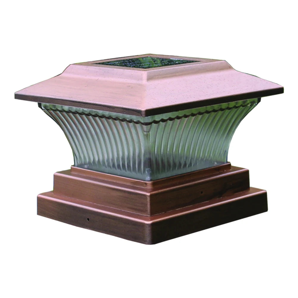 Waterproof Solar Power LED Pillar Lamp ABS Positive White/Warm Light NiMH 1.2V Yard Post Light Garden Fence Lights Decor