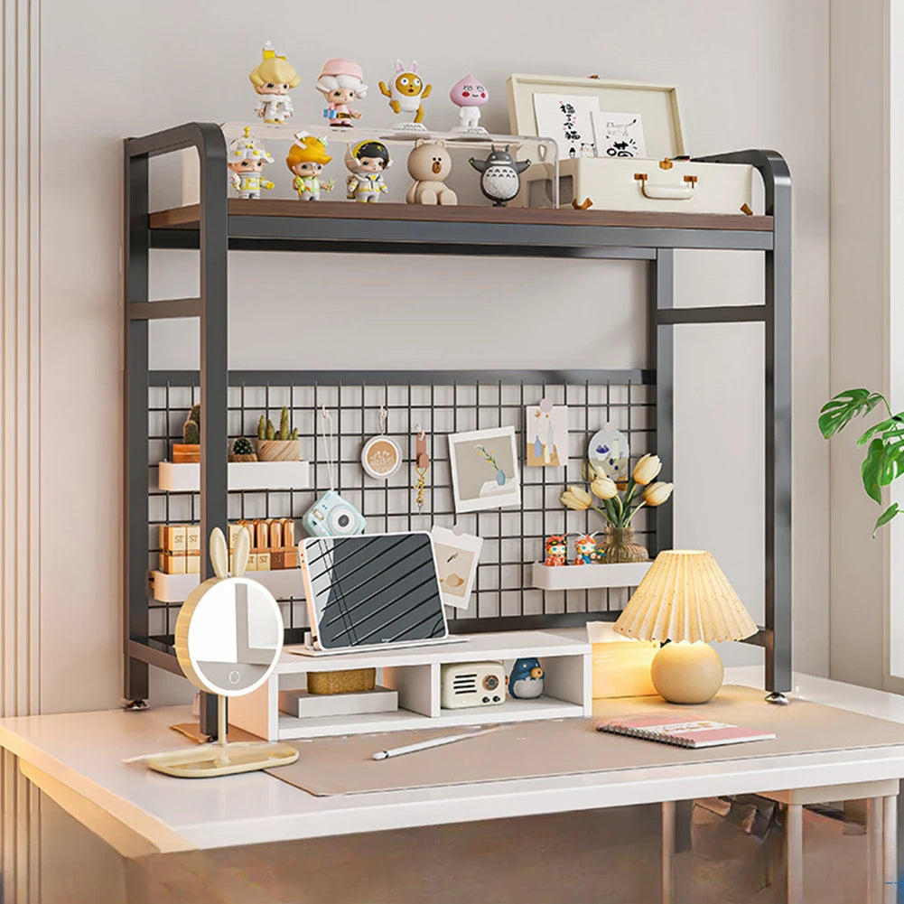 Shunmaii Grid Bookshelf Multilayer Wrought Iron Bookcase