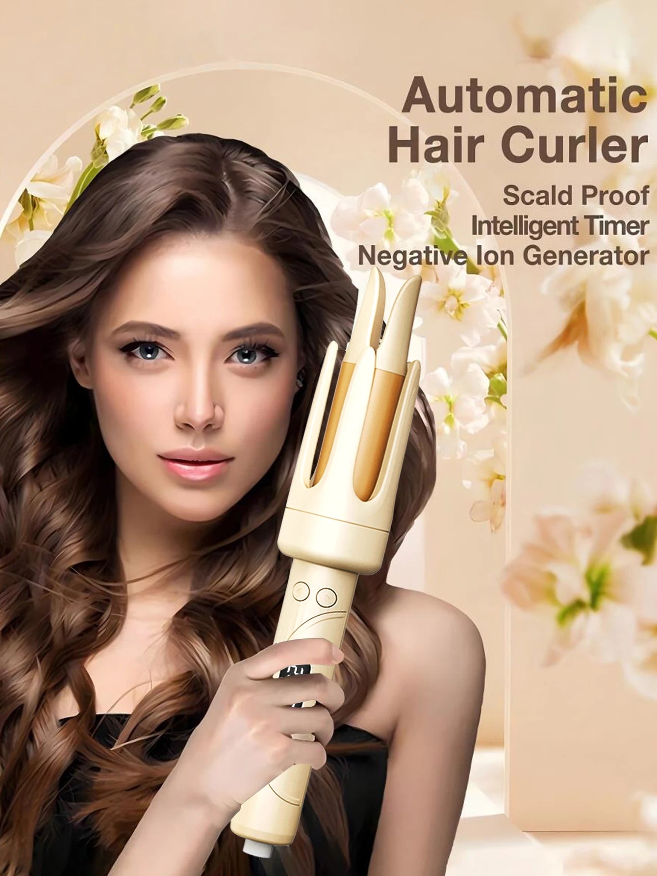 Commodity Auto Curling Iron With Four Heat Settings
