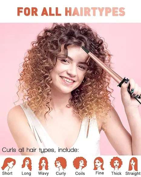 Bestope Pro Curling Wand Set With Interchangeable Barrels