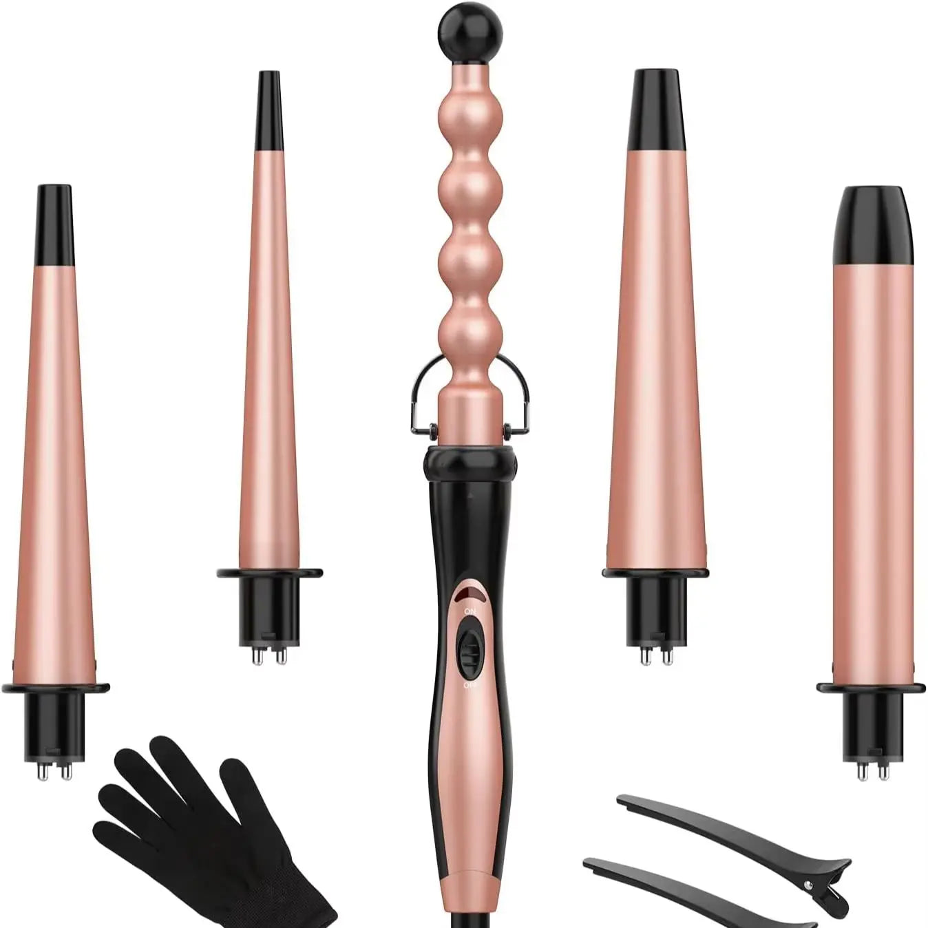 Bestope Pro Curling Wand Set With Interchangeable Barrels