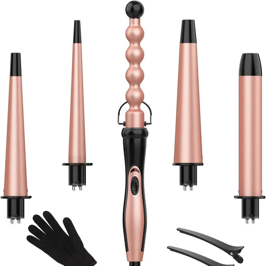 Bestope Pro Curling Wand Set With Interchangeable Barrels