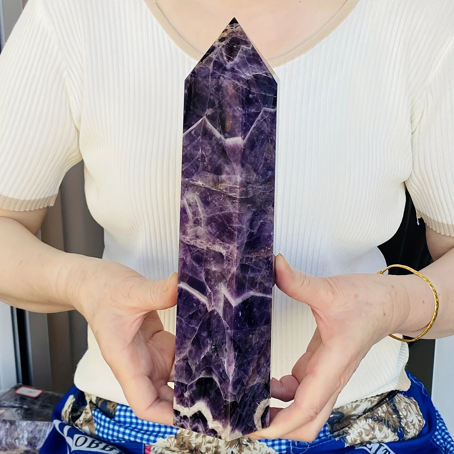 CrystalHola Dream Amethyst Wand Crystal Tower Home Decor