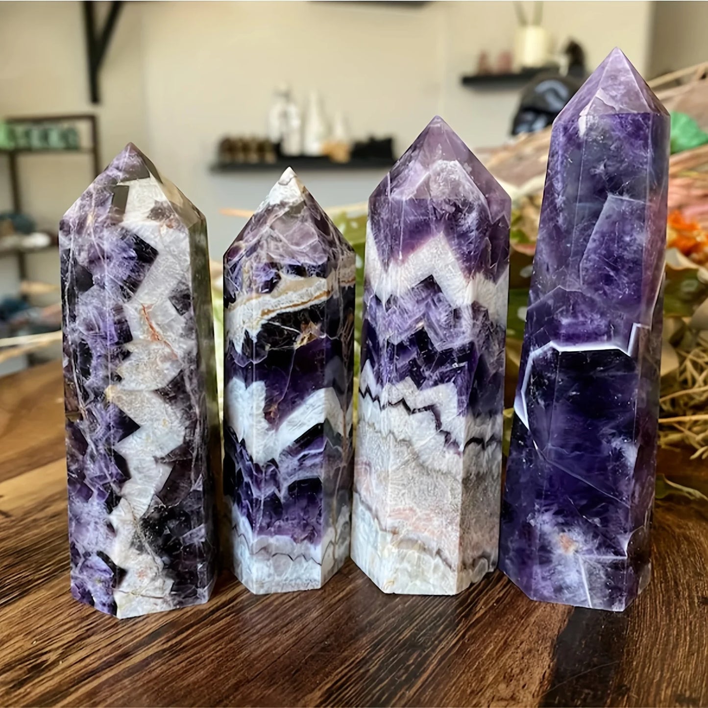 CrystalHola Dream Amethyst Wand Crystal Tower Home Decor