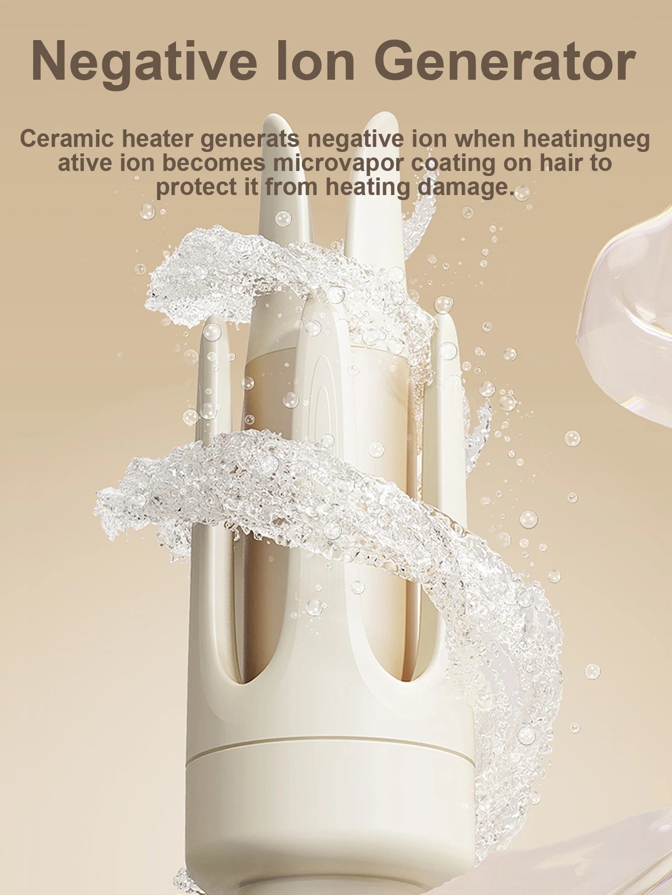 Commodity Auto Curling Iron With Four Heat Settings