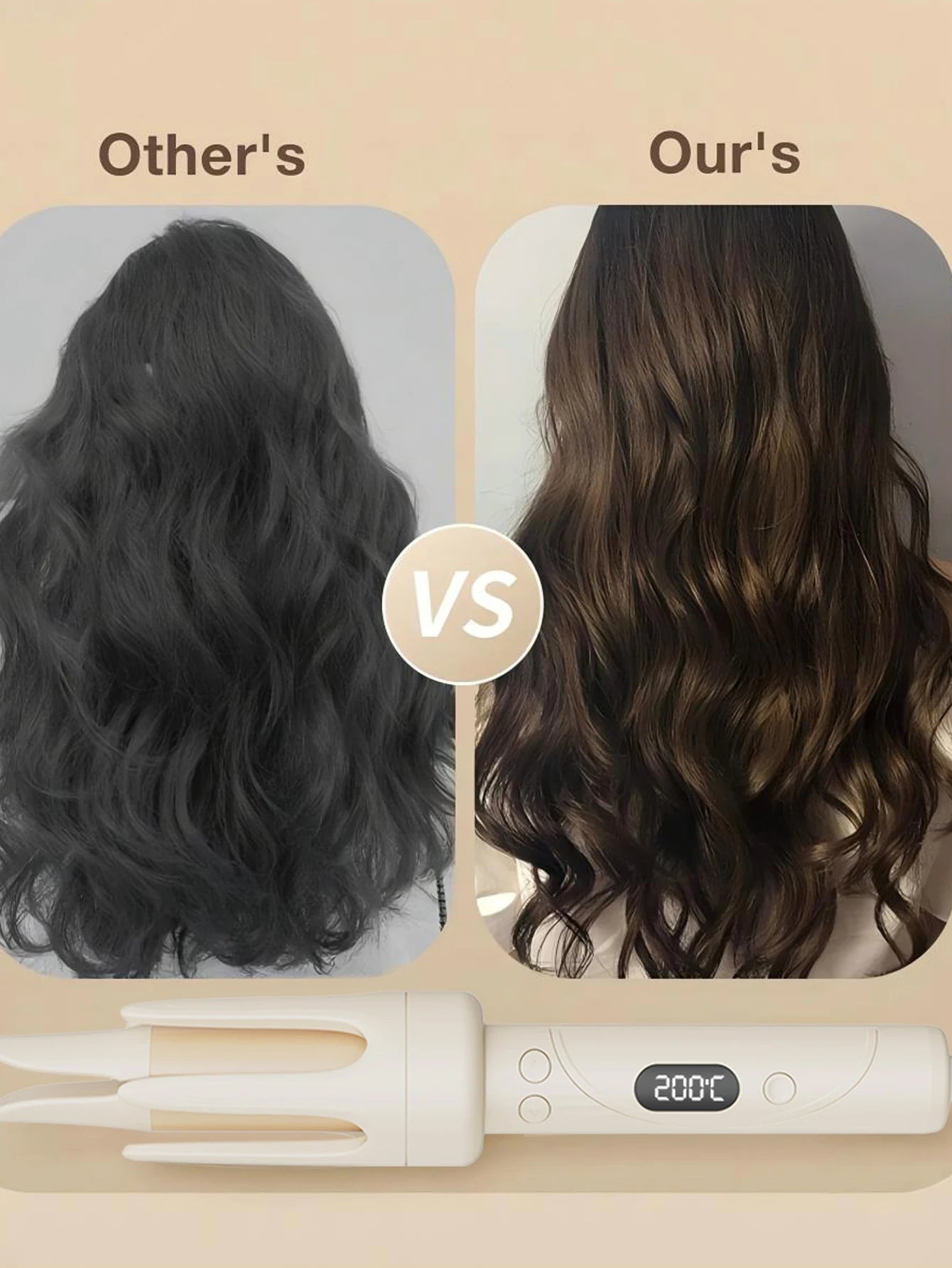 Commodity Auto Curling Iron With Four Heat Settings