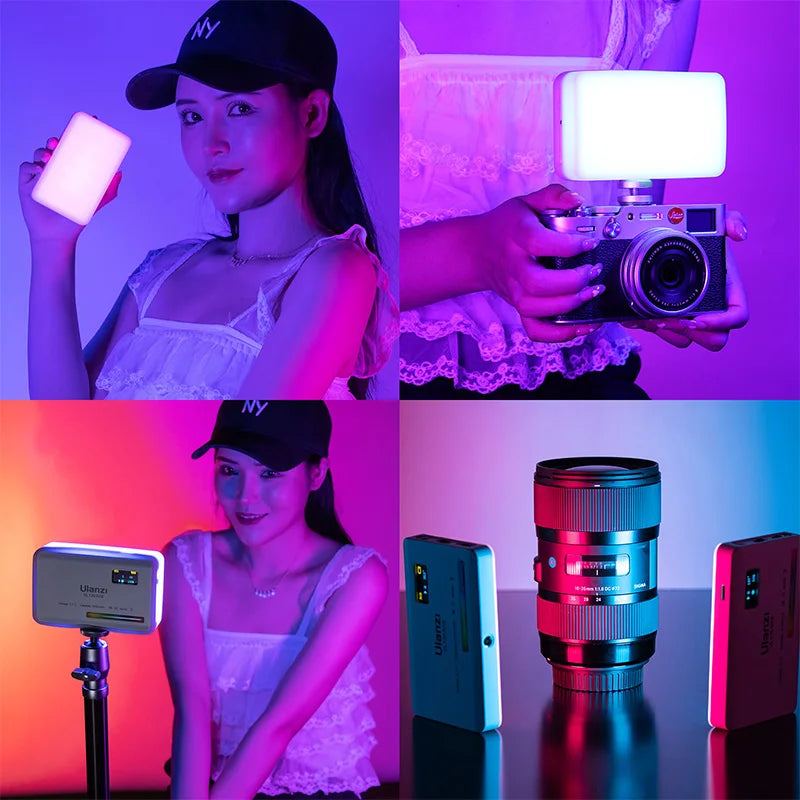 VIJIM RGB LED Video Light VL196 VL120 2500K-9000K Dimmable 12W