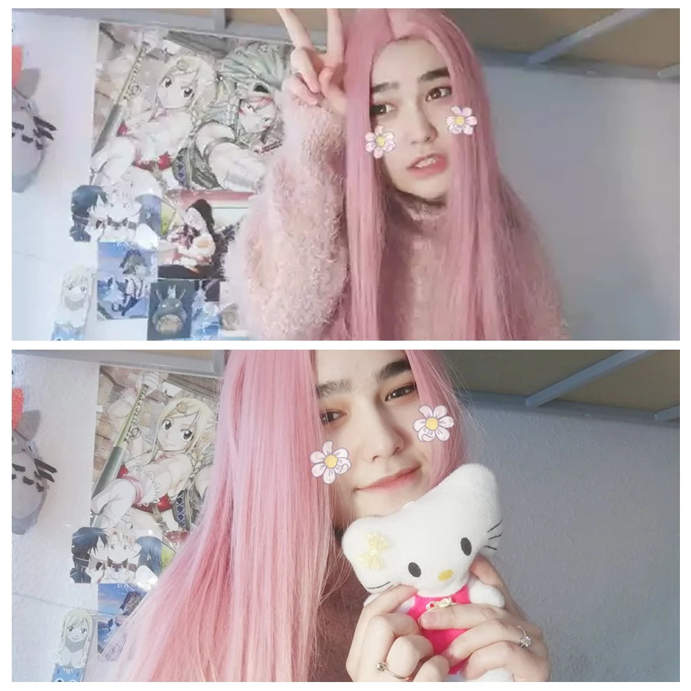 Wignee Long Straight Synthetic Wig For Cosplay Daily Use