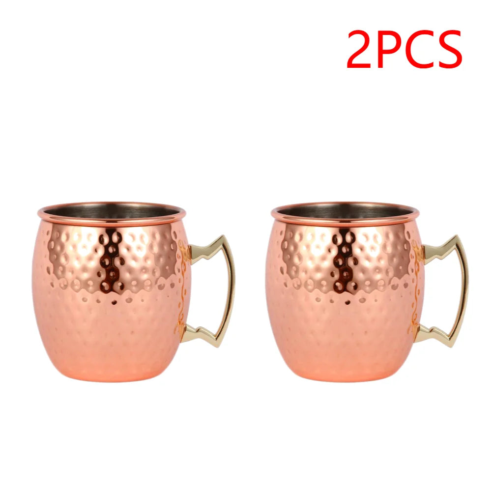 Drinkware Moscow Mule Copper Mug Stainless Steel Goblet