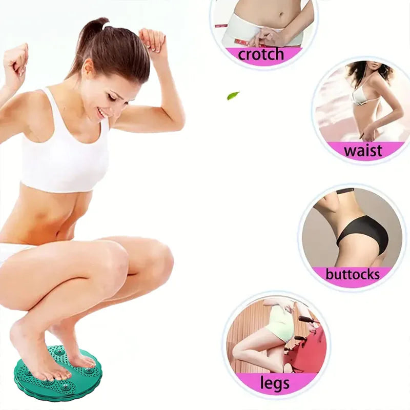 Waist Twisting Disc Balance Board Massage Plate Exercise Wobble Fitness Equipment for Home Body Aerobic Rotating Sports Magnetic