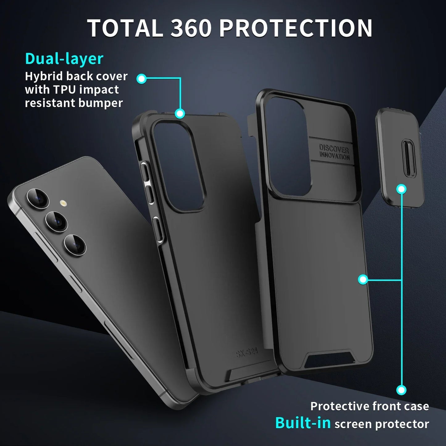 VYOPBC Galaxy Shockproof Armor Case Samsung Protection