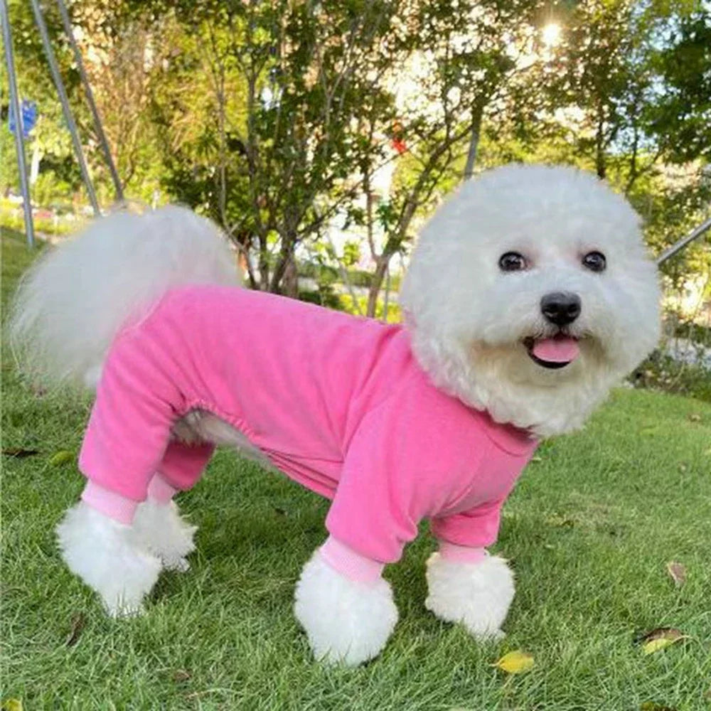 Winter Fleece Dog Pajamas For Small And Medium Dogs