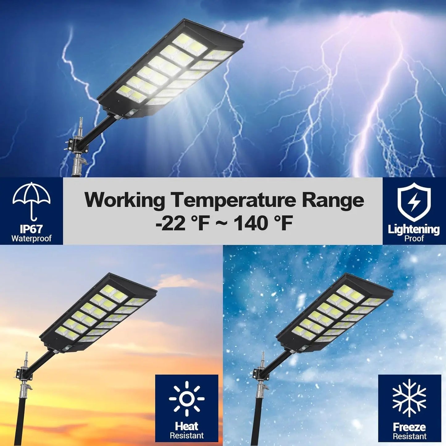 HiMIS Street Light 5000W IP67 Dusk To Dawn Motion Sensor
