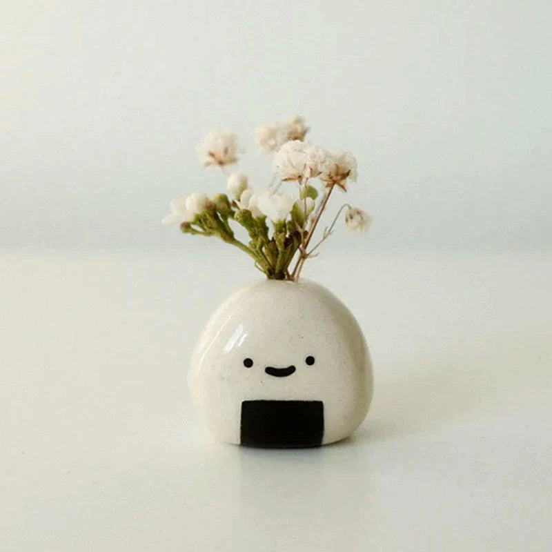Function Mini Ceramic Bud Vase Set For Dry Flowers