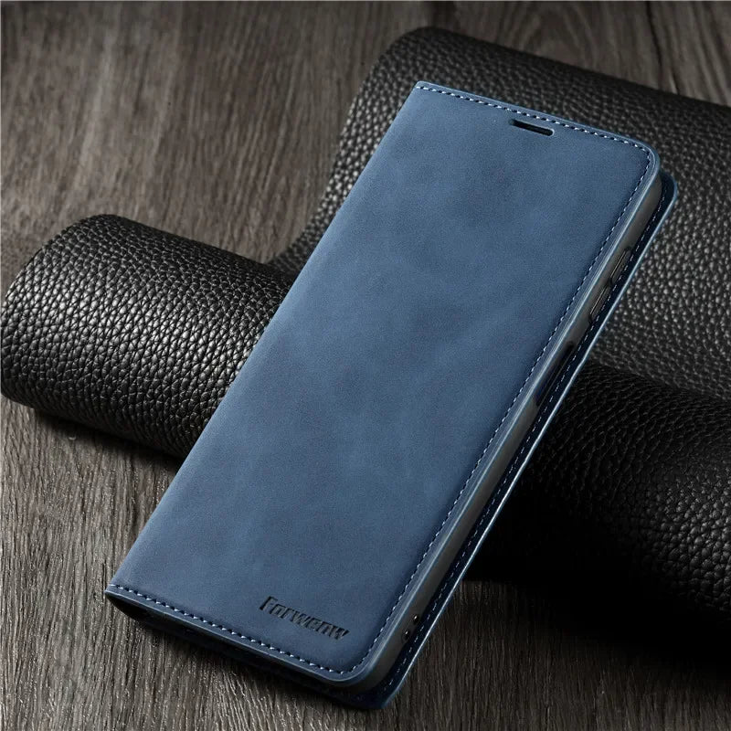 EUCAGR Leather Wallet Flip Case For iPhone Magnetic Cover
