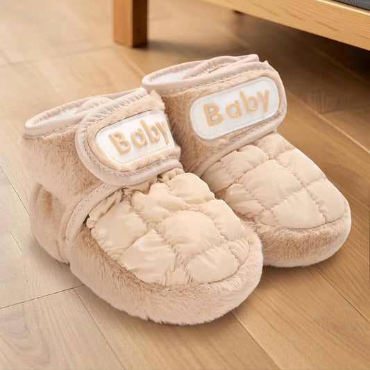 Warm and Cozy Baby Winter Boots Soft Sole Non-Slip First Walking Shoes for Toddler Girls and Boys Cute Infant Shoes