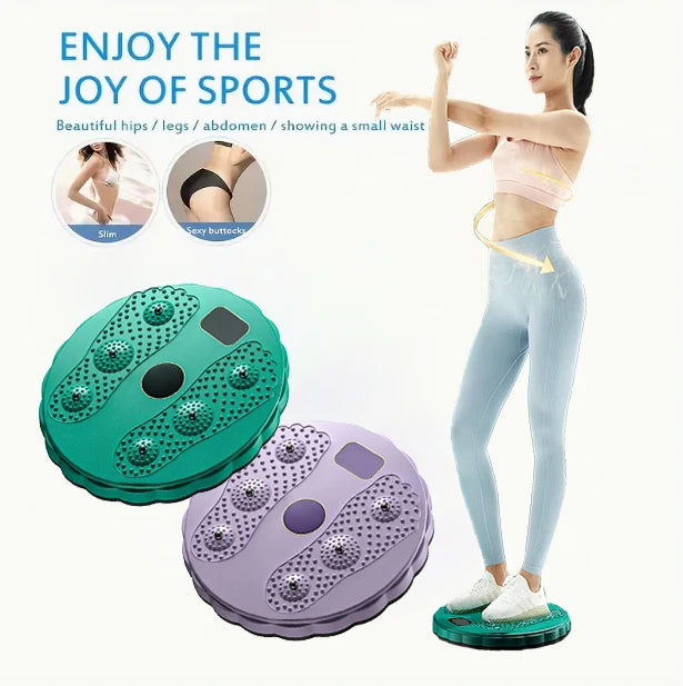 Waist Twisting Disc Balance Board Massage Plate Exercise Wobble Fitness Equipment for Home Body Aerobic Rotating Sports Magnetic