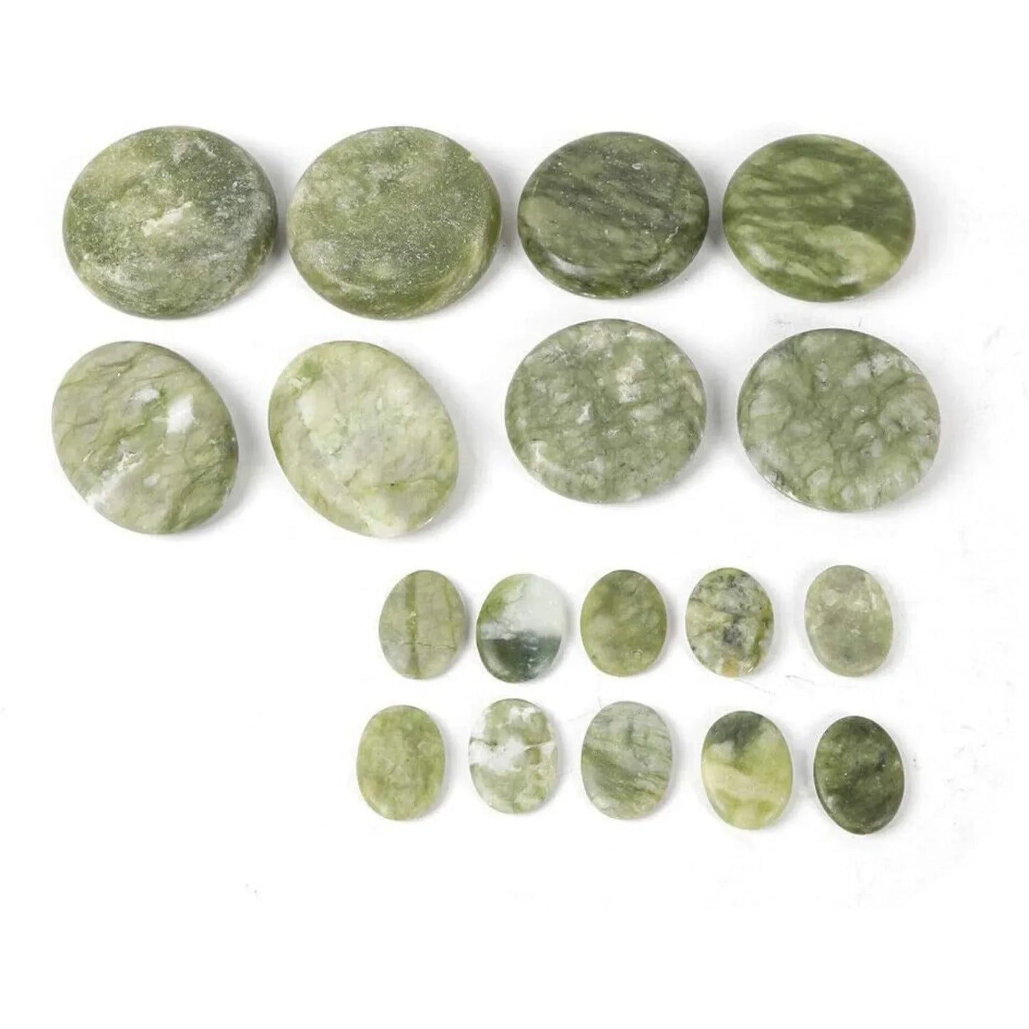 16pcs Heated Hot Rocks Set for Home,SPA Relaxation Treatment Pain Relief