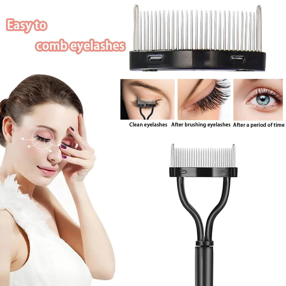 Comb 3/5PCS Eyebrow Brush Set Eyelash Lash Separator Tool Professional Eye Makeup Tools With Eyebrow Trimmer Scissor For Woman