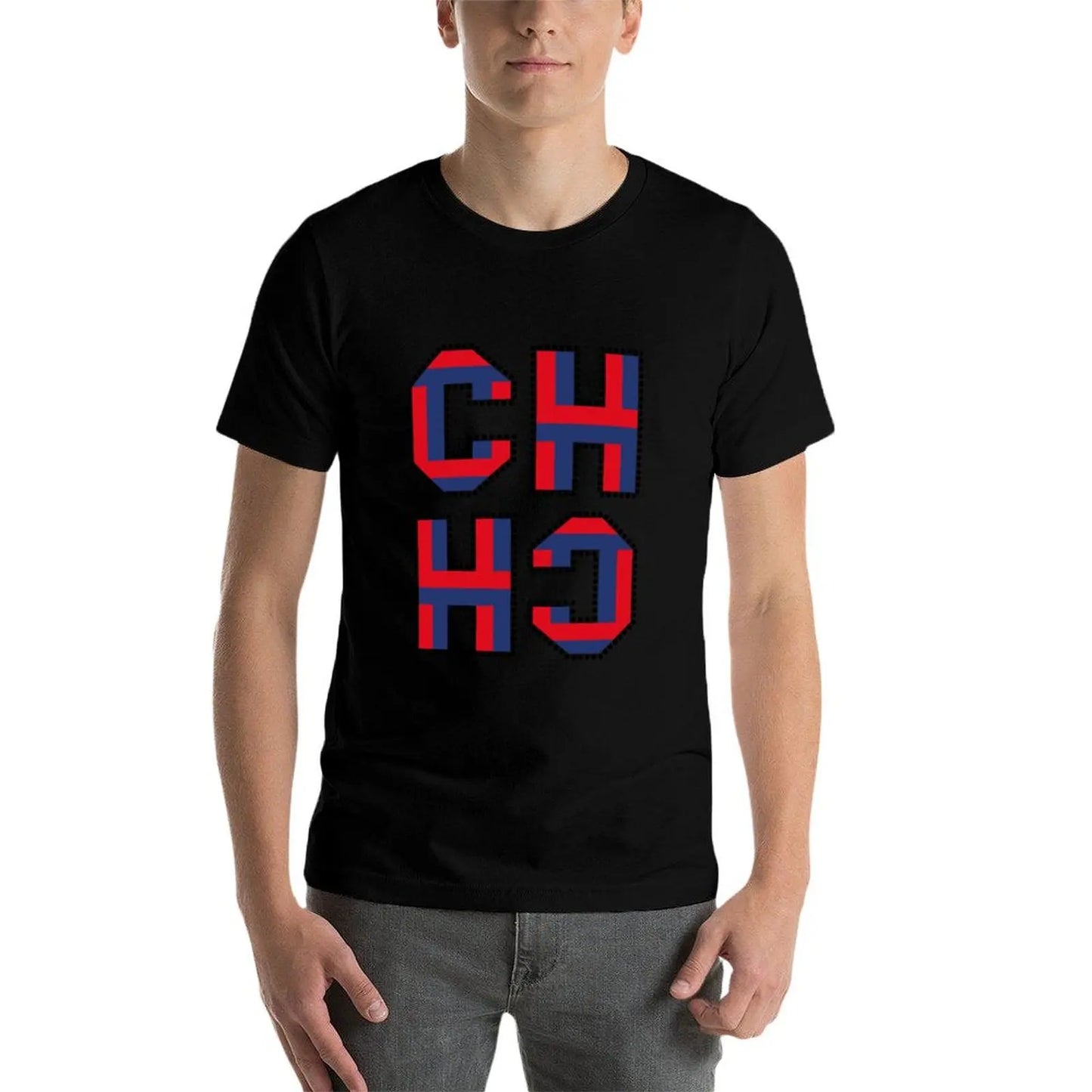 CHCH Summer New Men's T Shirt Cotton Shirts Short-Sleeved T-shirt  Casual Men's T-shirts Shirt Fashion Men Clothing