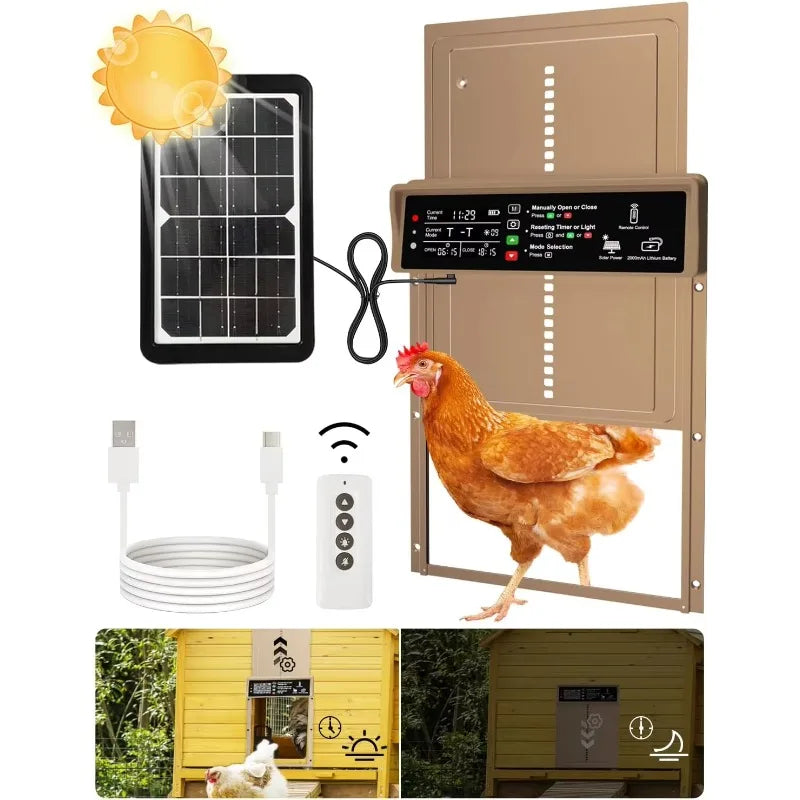 Hignconcerned Door With Timer And Light Sensor Auto Chicken