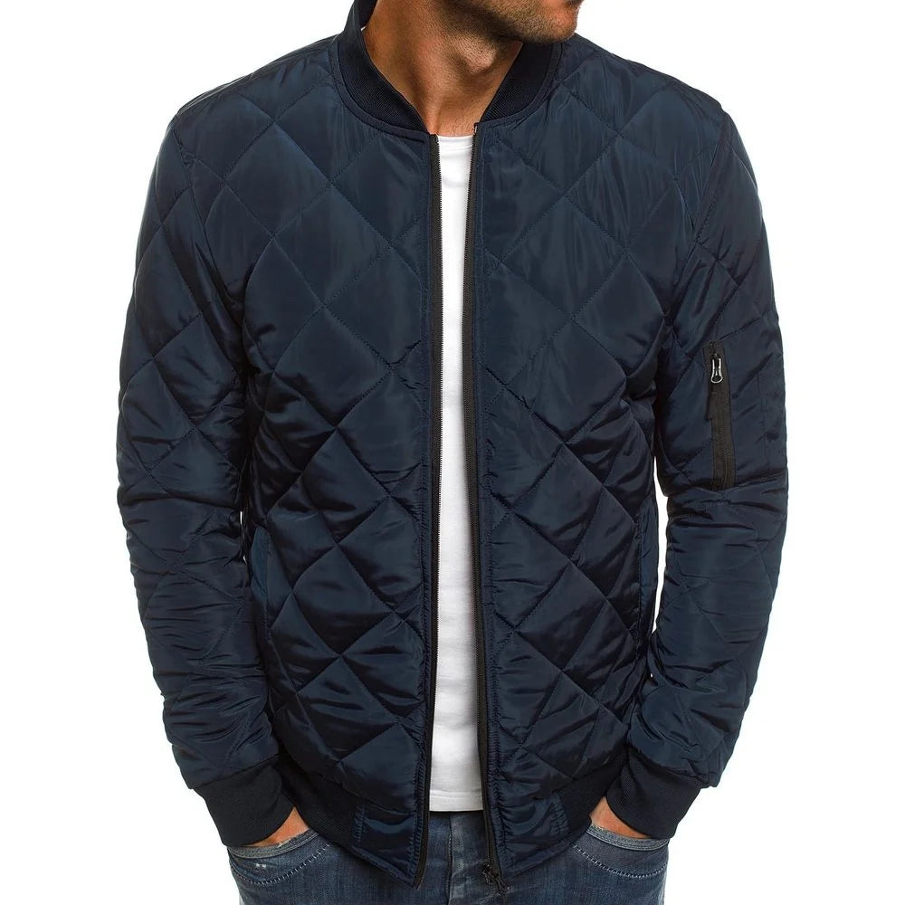 Men's Lightweight Mesh Jacket With Baseball Collar Casual